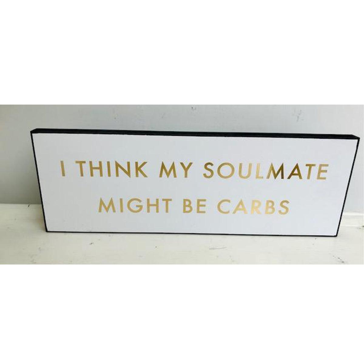Carbs Soulmate Gold Foil Plaque
