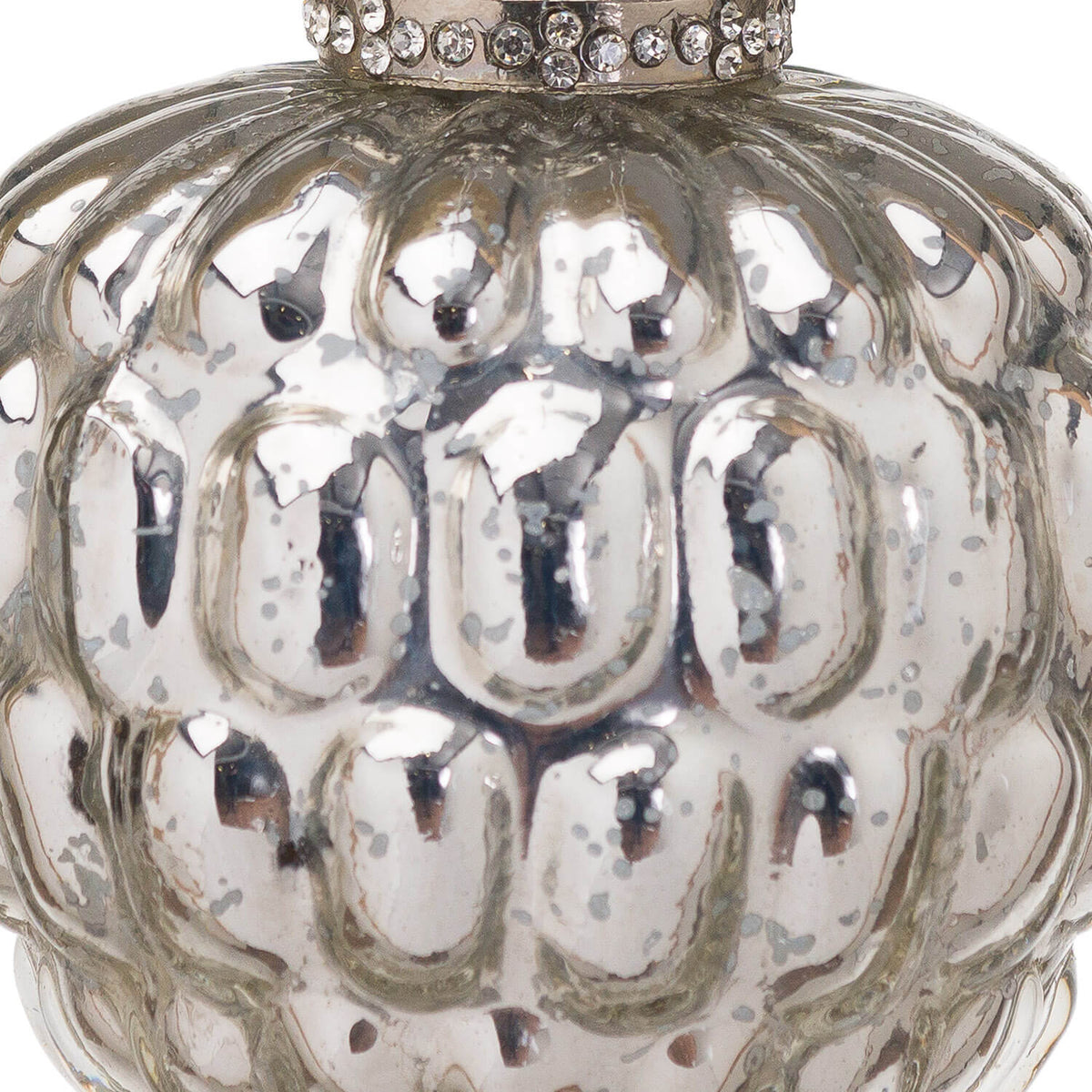 Set of 2 The Noel Collection Silver Acorn Hanging Bauble
