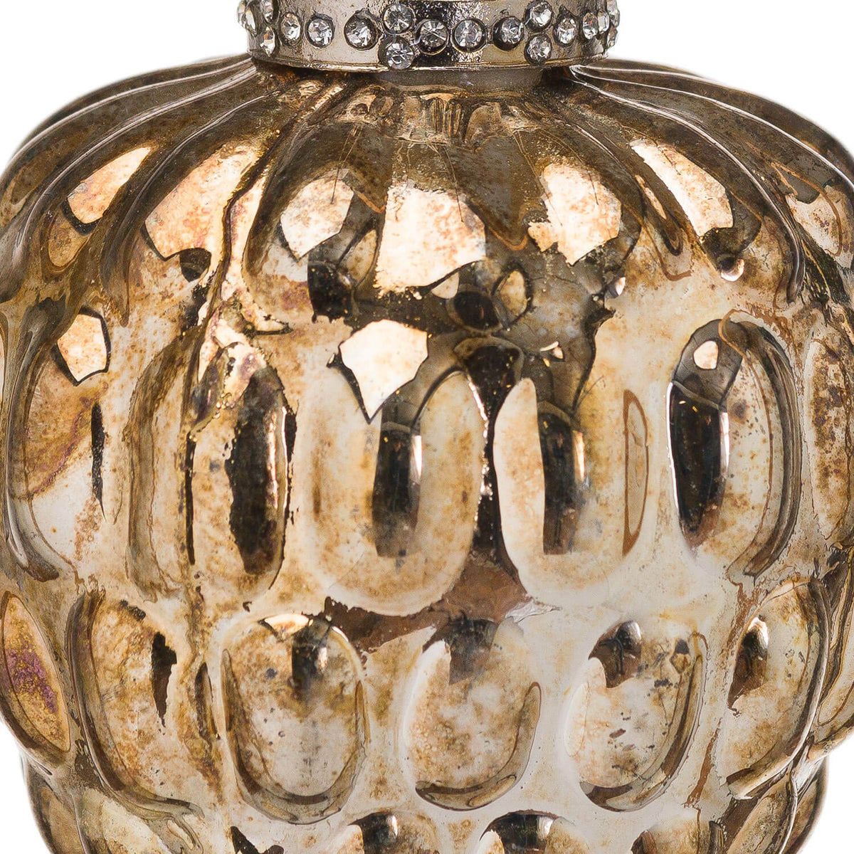Set of 4 The Noel Collection Burnished Acorn Hanging Bauble