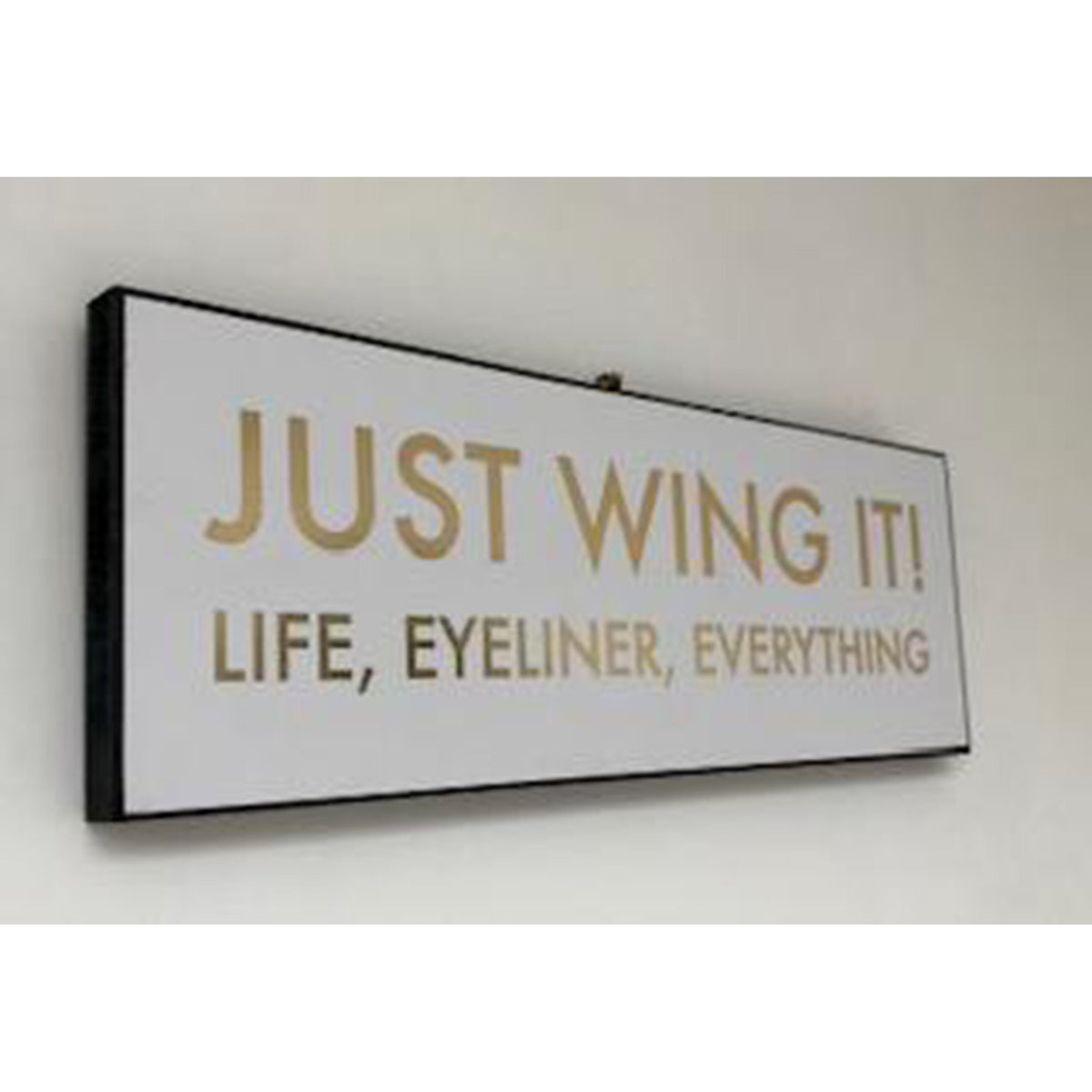 Just Wing It Gold Foil Plaque