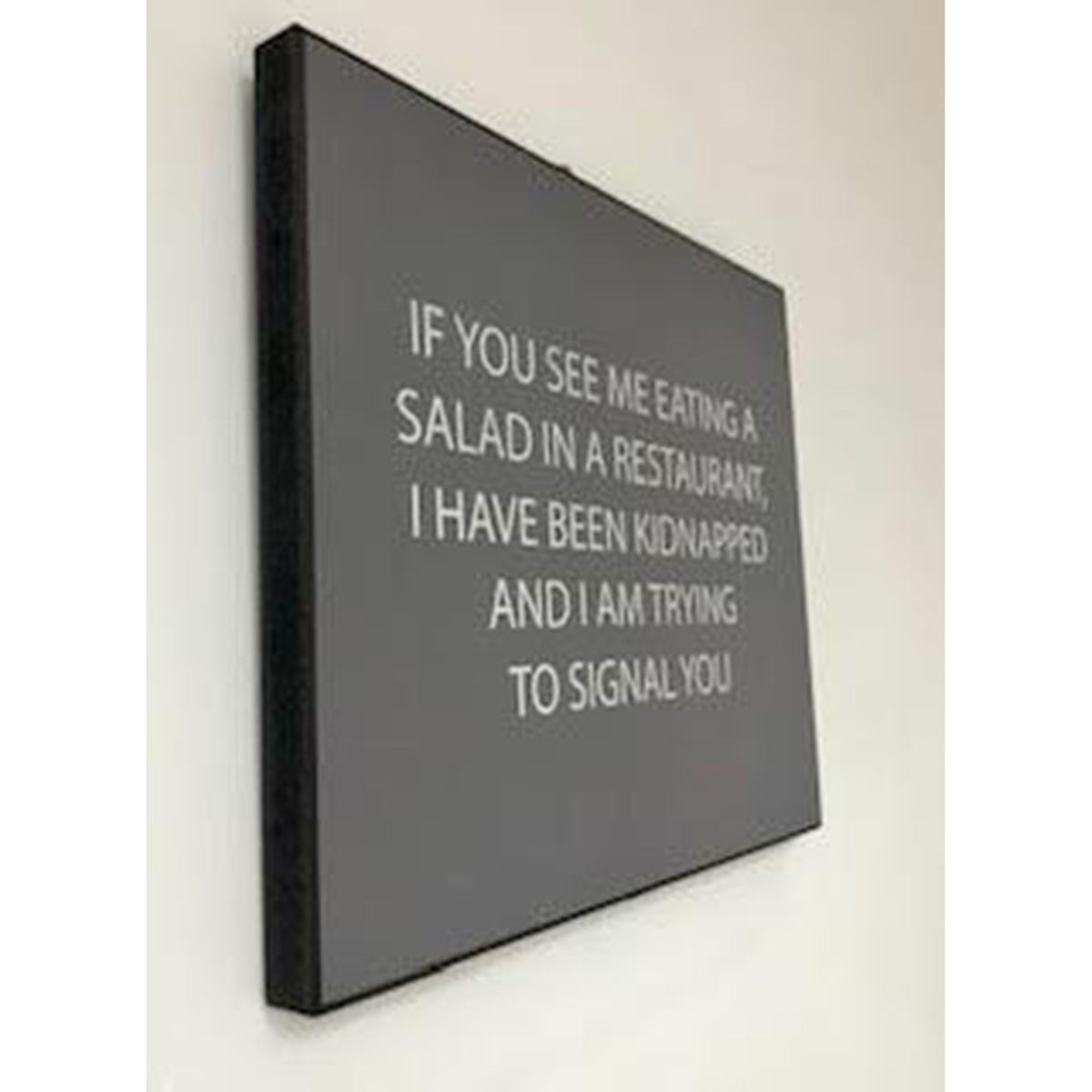 Kidnapped Silver Foil Plaque