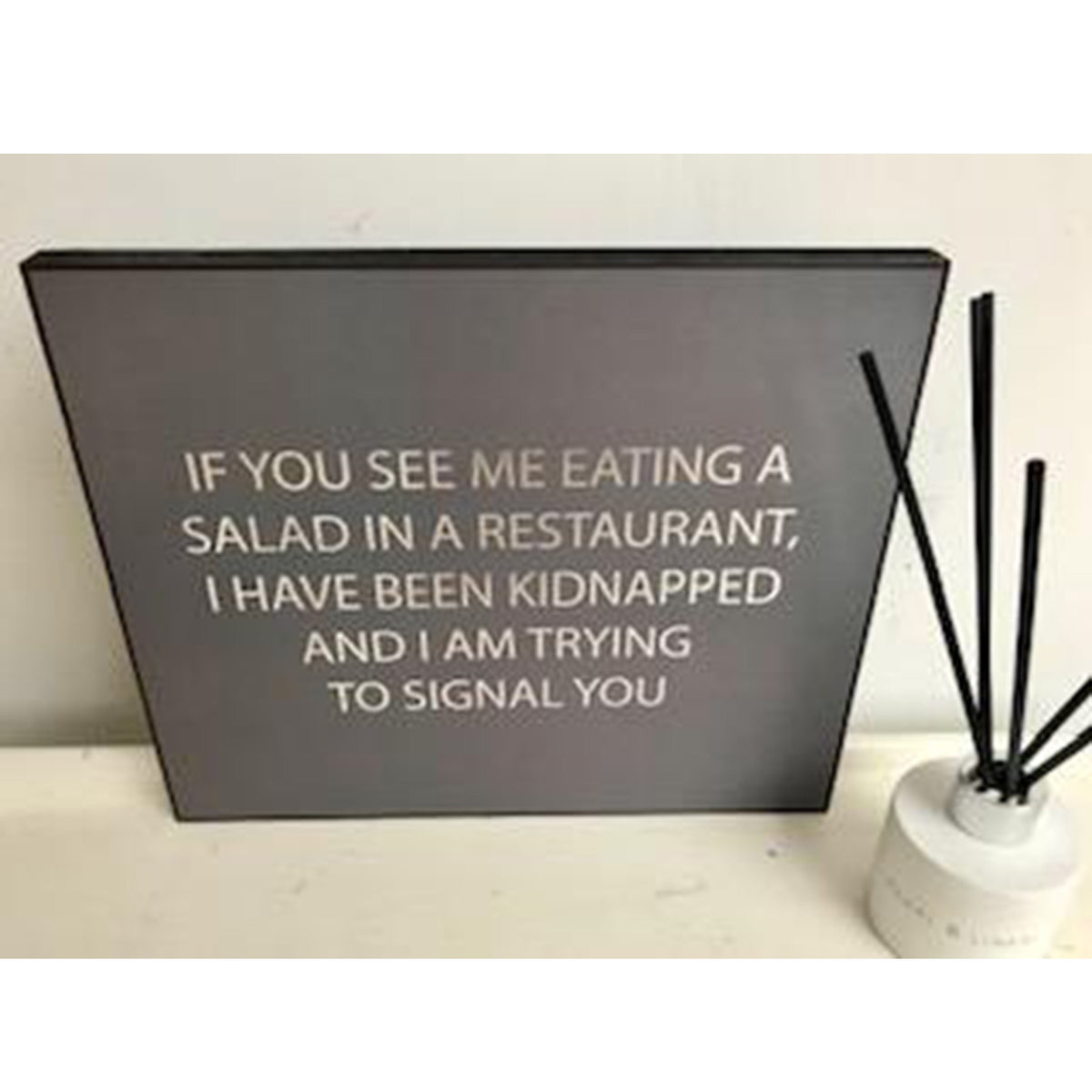 Kidnapped Silver Foil Plaque
