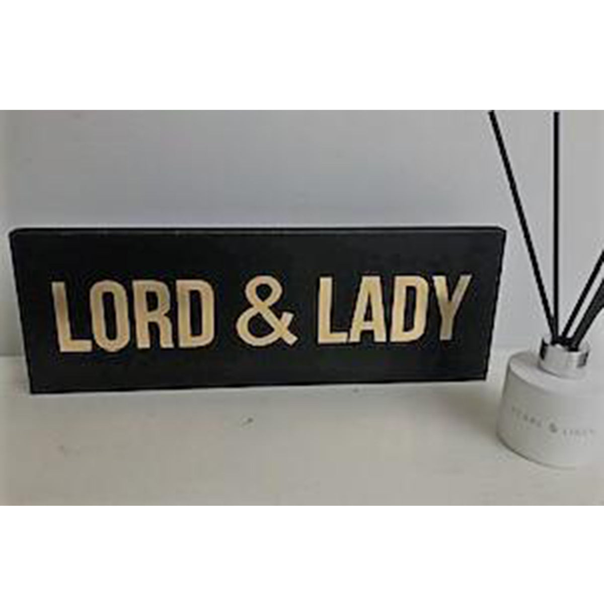 Lord &amp; Lady Gold Foil Plaque