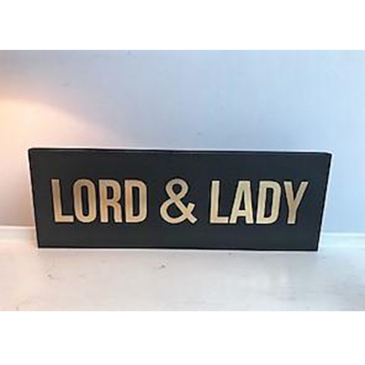 Lord &amp; Lady Gold Foil Plaque