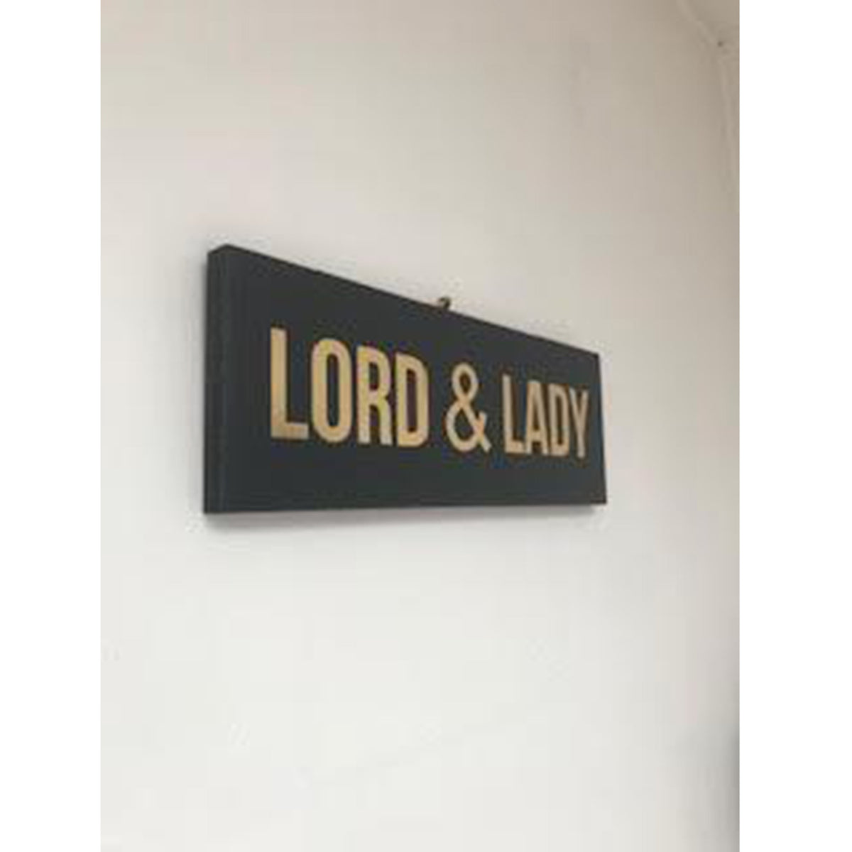 Lord &amp; Lady Gold Foil Plaque