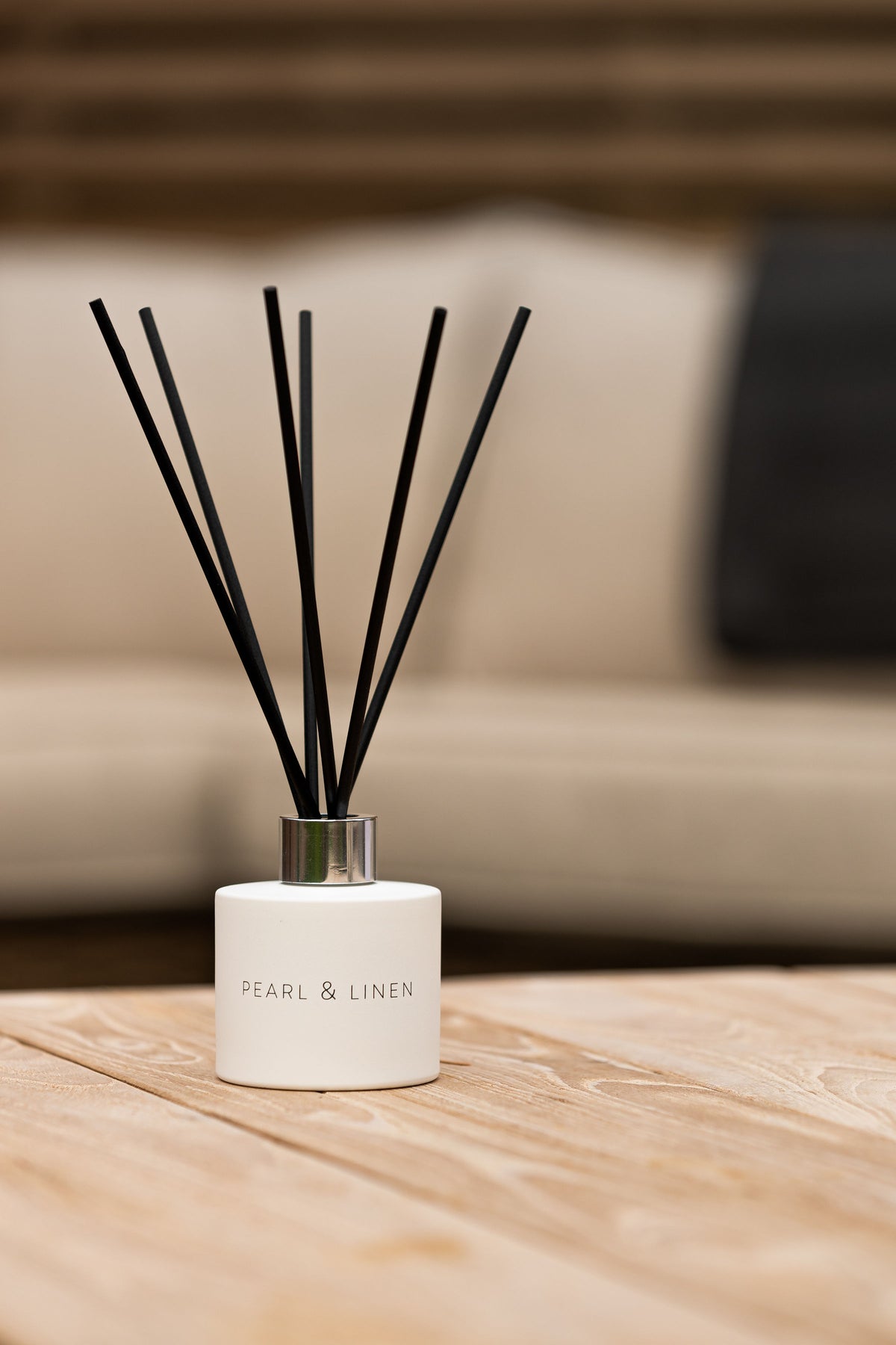 Faux White Rose Arrangement in Vase &amp; Our Signature Hand Poured luxury Aspen Rose Diffuser