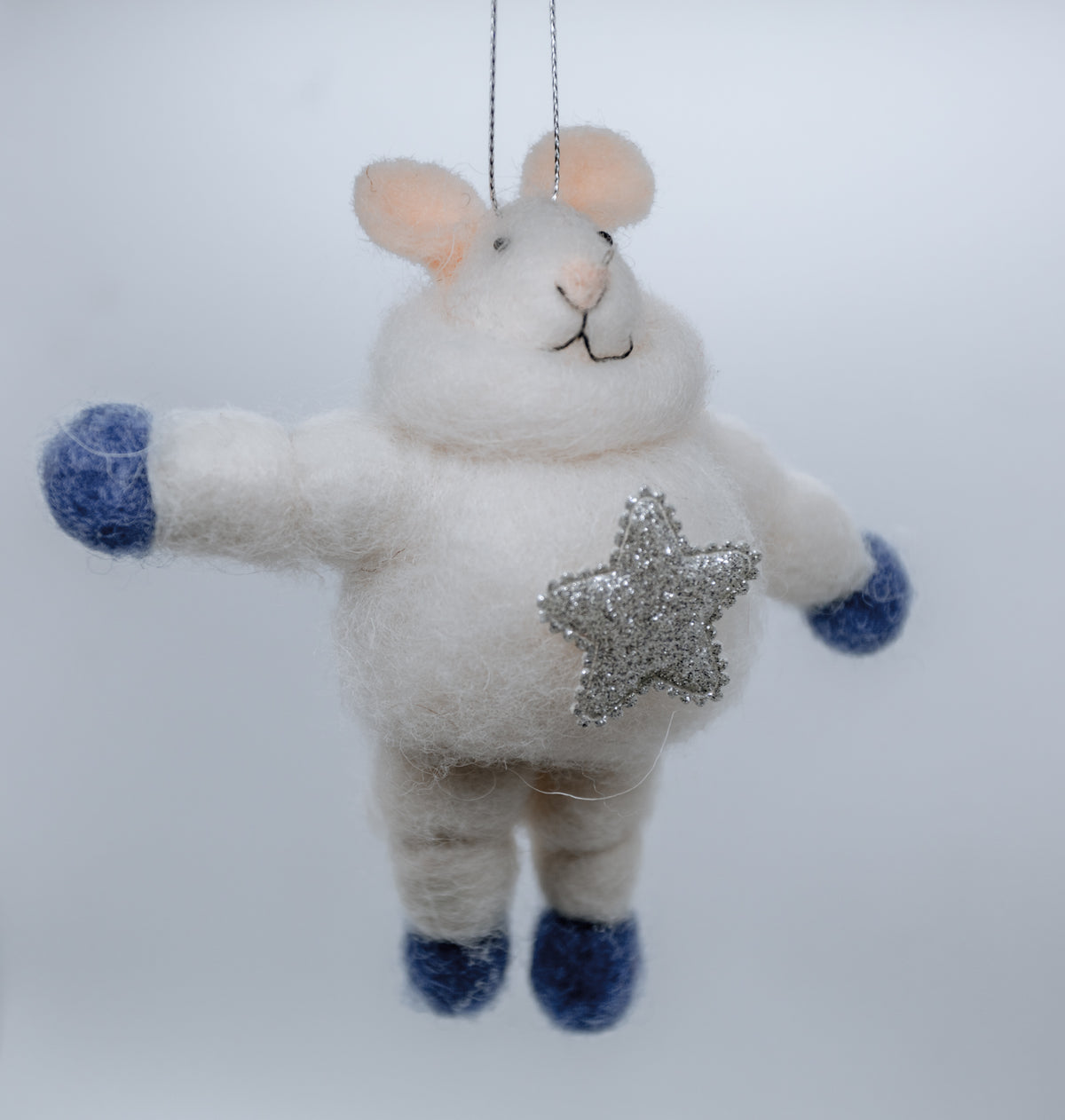 Felt Spaceman Mouse Christmas Tree Decoration