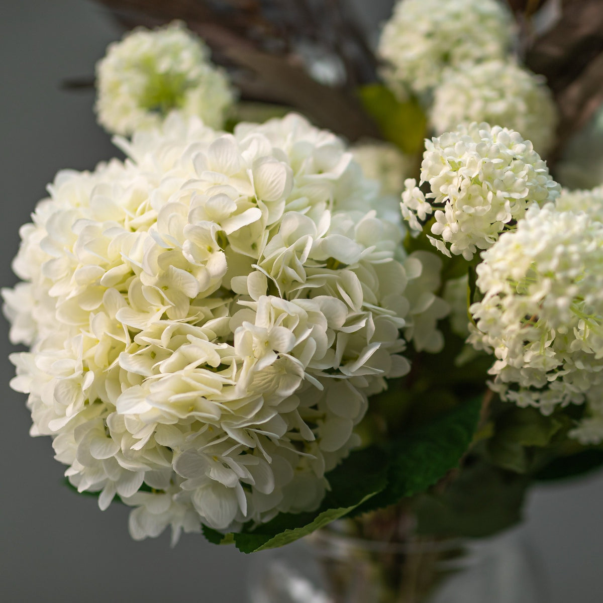 Oversized White Hydrangea Arrangement