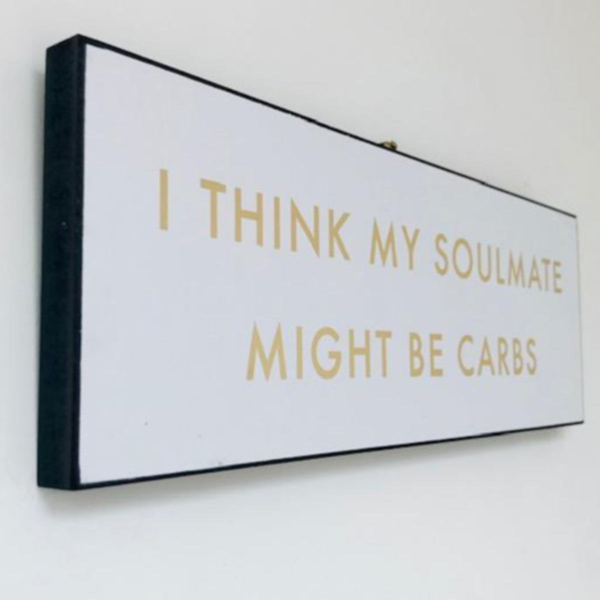 Carbs Soulmate Gold Foil Plaque