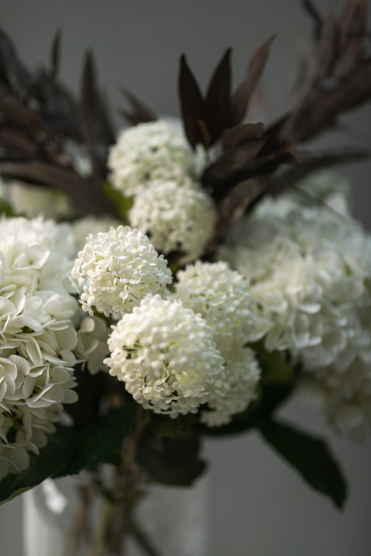 Oversized White Hydrangea Arrangement