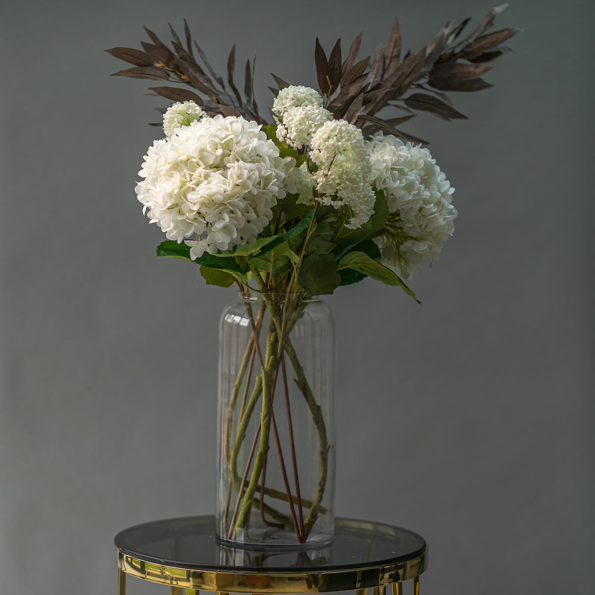 Oversized White Hydrangea Arrangement